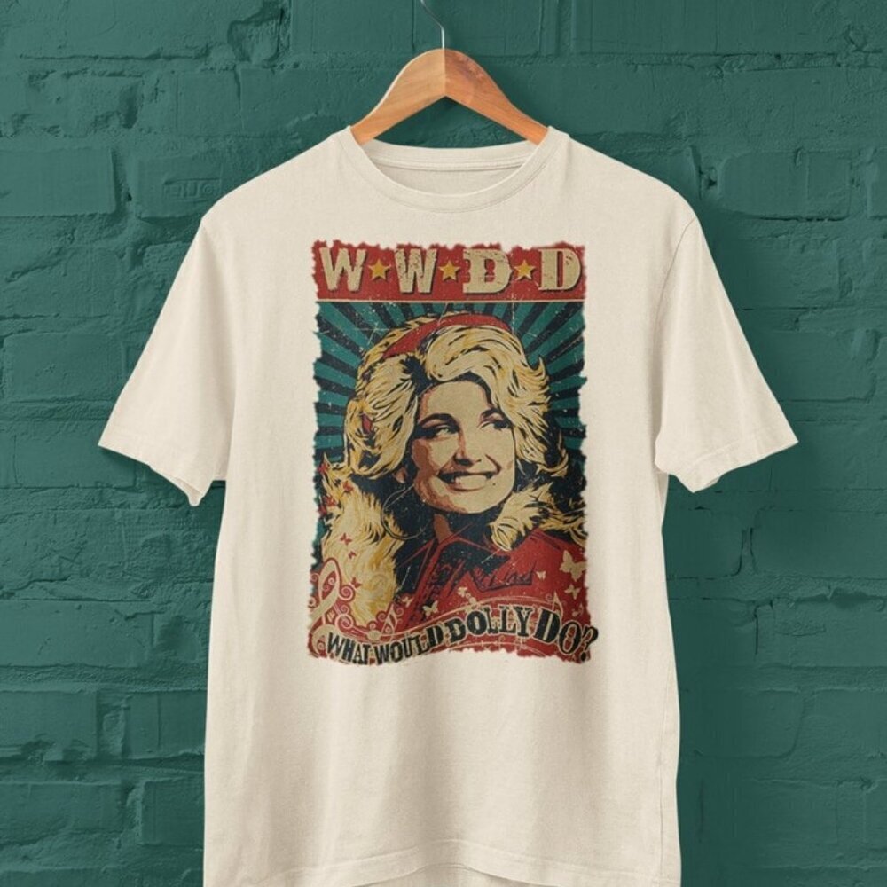 Dolly Parton with Sunglasses Shirt White Shirt